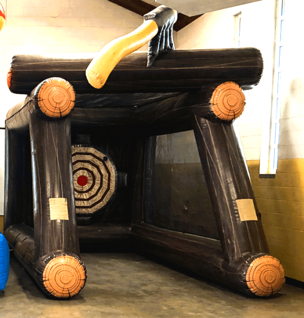 inflatable axe throwing game