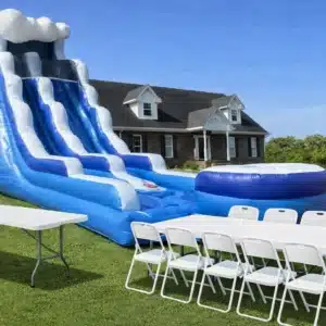 inflatable slide chairs and tables