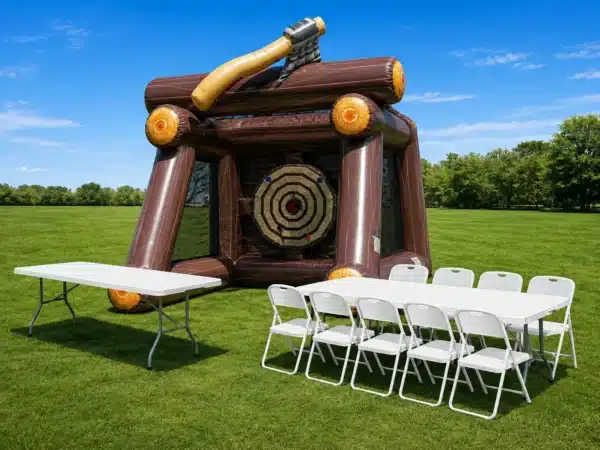 Axe Throw Party Package (2 Tables + 10 Chairs)